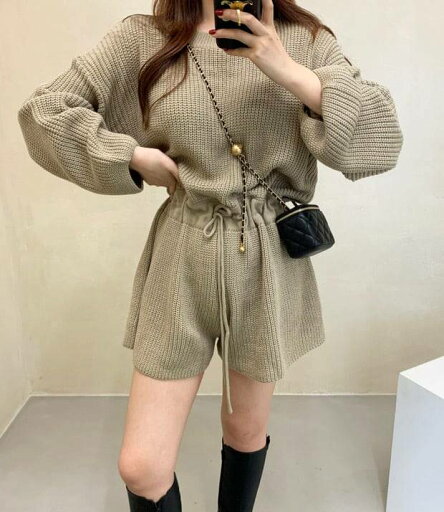 4color レディース オールインワン サロペット ニット 長袖 萌え袖 ショートパンツ つなぎ おしゃれ オシャレ お洒落 秋冬 秋 冬 ママ ママコーデ 20代 30代 40代 デート お出かけ 普段使い 韓国 トレンド かわいい 可愛い 大人 4color レディース オールインワン サロペット ニット 長袖 萌え袖 ショートパンツ つなぎ おしゃれ オシャレ お洒落 秋冬 秋 冬 ママ ママコーデ 20代 30代 40代 デート お出かけ 普段使い 韓国 トレンド かわいい 可愛い 大人