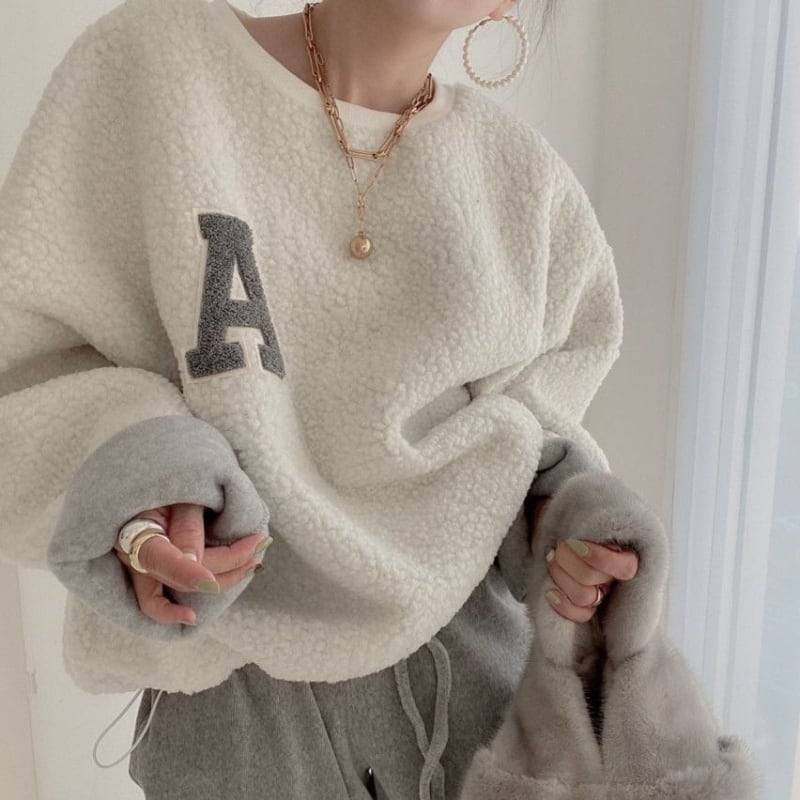 3color レディース ニット セーター ボア 防寒 暖かい あったか ビッグシルエット ビッグサイズ 大きめ..