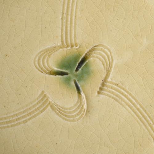 瀬戸本業窯 黄瀬戸 石皿 7寸 矢車(民藝・瀬戸焼)の紹介画像3