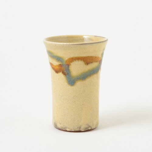 龍門司焼　フリーカップ　三彩