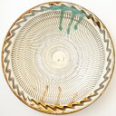 小鹿田焼 坂本浩二窯 尺五寸皿 飛び鉋(訳あり)