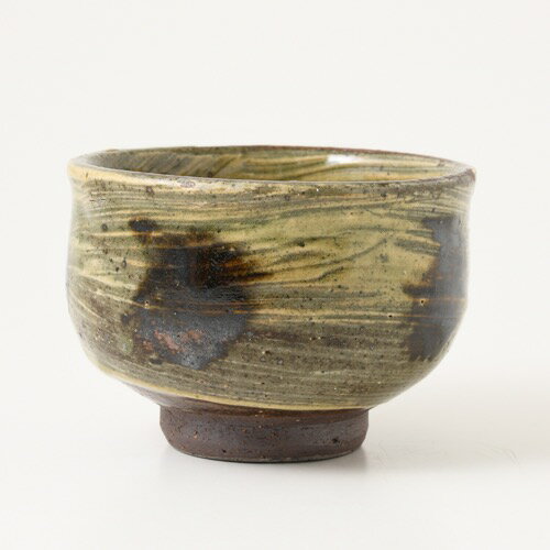 照屋窯　照屋佳信　抹茶碗　刷毛目に点打