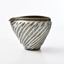 小代瑞穂窯 しのぎ斜め 片口酒器 黄