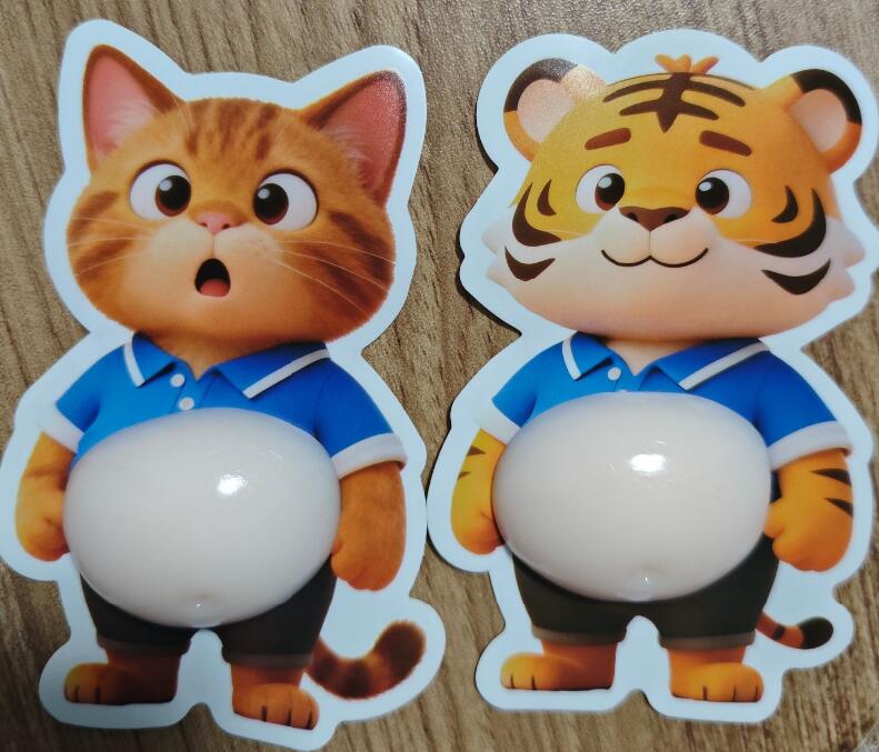 おなかシールお腹 ぷくぷくシールおしりシールもっちり シールデブくまパンダ柴犬ぷにぷにシール 3D柔らかい かわいい 3D マシュマロ ふわふわ もちもち スクイーズ ステッカー シー ル帳 デコレーション 携帯電話飾り用 手帳用 日記帳用 手芸用品 ストレス解消おもちゃ mingming0626-10000849 Mingming百貨店 楽天市場店 サンプル画像3