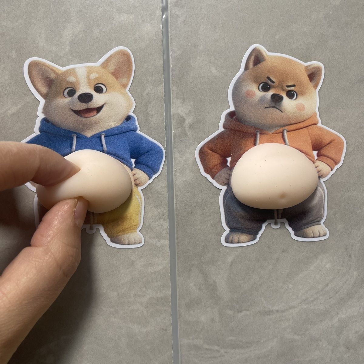おなかシールお腹 シールマシュマロシールお腹シールおしりシールももちもち柴犬お腹ぷにぷにシール デブ 猫ぷにぷにシールお腹シール 犬 3D柔らかいお腹 ぷくぷくシールもっちりシールかわいい ふわふわ もっちりスクイーズ ステッカー シールストレスおもちゃ新作 mingming0626-10000993 Mingming百貨店 楽天市場店 サンプル画像3