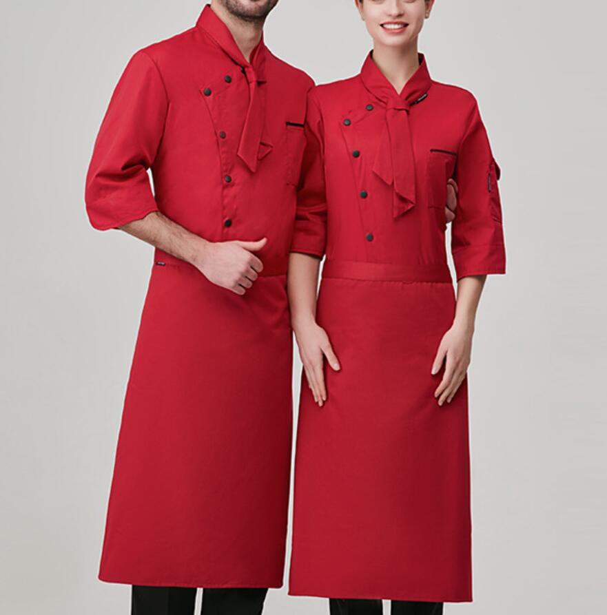 Rakuten - シェフの作業着 半袖 長袖コック服 ホテル レストラン用 ベーキング ケーキ 飲食店 食品 ケーキ パン ベーキング ファッション コック服 やわらかい ガス透過性 吸湿速乾 男女兼用