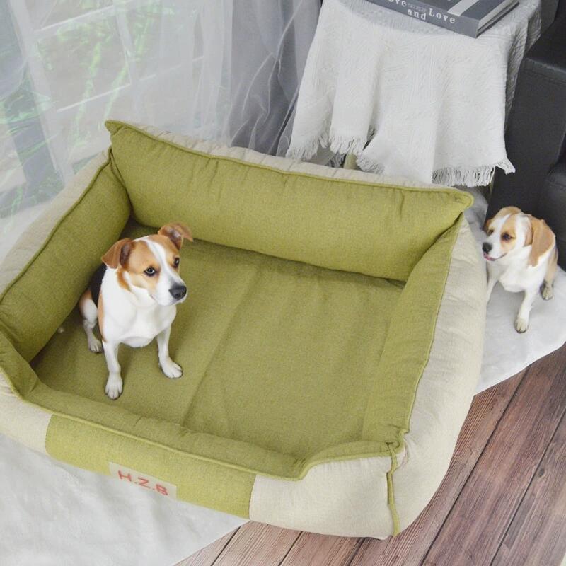 Rakuten - 蒸れにくい ペットクッション 滑り止め犬ベッド 四季 ペットベッド 洗える 掃除しやすい 犬猫用 ペットソファー 犬用ベッド 丈夫 オックスフォード生地 小型犬 中型犬 蒸れにくい ペットクッション 滑り止め