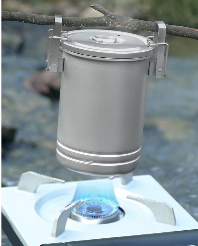 乐天商城 - キャンプ炊飯器 アウトドアクッーティファクト 多機能蒸し器 ポータブルキャンプ ポット ミニサイズ一人暮らしコンパクトなキャンプ用ステンレス素材調理鍋 ステンレス製 ポータブル 多機能 屋外キャンプに最適 (炊飯器)