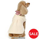 ペットパラダイス セール 犬 服 春夏 犬 服 春 ワンピース キルティング 小型犬 ピンク | アウトレット sale 【返品交換不可】 女の子 キルト リボ...