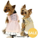 セール 犬 服 春 スプリング ワンピース 全2色 ピンク / イエロー 小型犬 | アウトレット sale 【返品交換不可】 フリル レース リボン おでかけ...