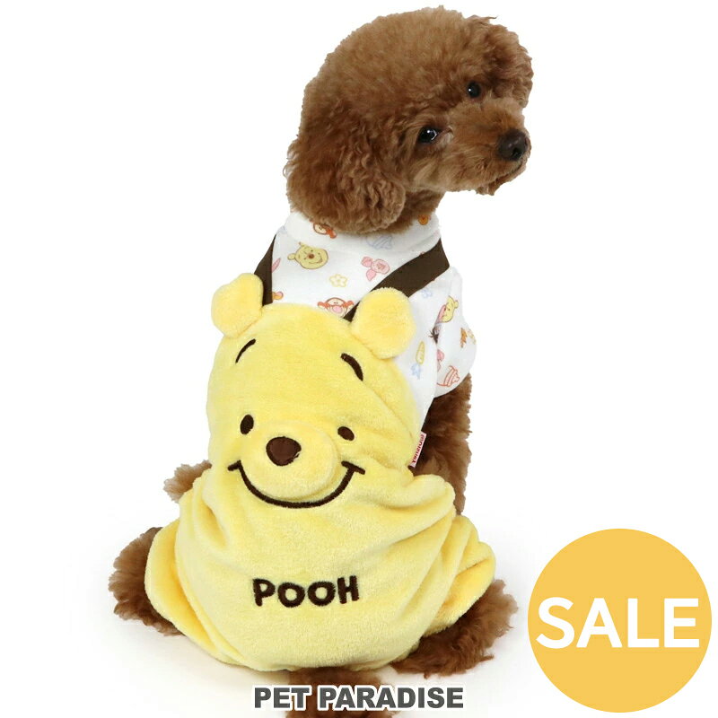 樂天商城 - セール ディズニー くまのプーさん 犬 服 春 ふわふわ ぬいぐるみ ロンパース 小型犬 | アウトレット sale 返品交換不可 秋冬 オーバーオール おでかけ お出かけ お散歩 おさんぽ おしゃれ かわいい
