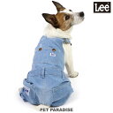 Lee ペットパラダイス 犬 服 春夏 犬 服 春 オーバーオール 小型犬 ライトデニム | デニム おしゃれ パンツつなぎ 着せやすい ペットウェア 犬の服 ...