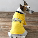 ペットパラダイス J.PRESS 犬 服 カレッジ Tシャツ イエロー 小型犬 | おでかけ お出かけ お散歩 おさんぽ おしゃれ かわいい かっこいい