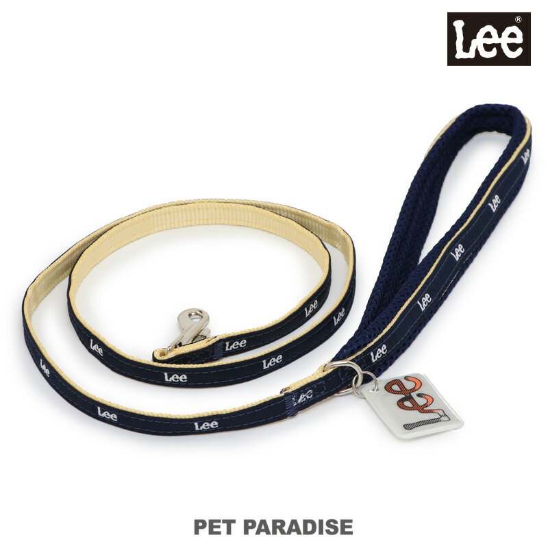 乐天商城 - Lee 犬 リード ロゴ ベージュ 小型犬 | メッシュ 持ちやすい おでかけ お出かけ お散歩 おさんぽ おしゃれ かわいい かっこいい