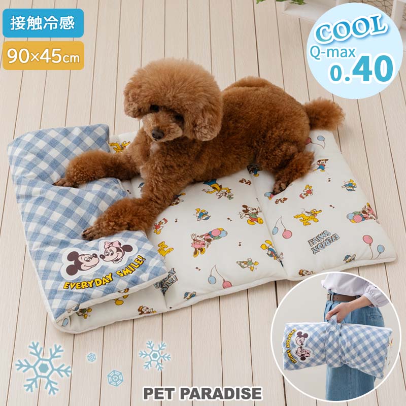 ディズニー ミッキーマウス 犬 ペット クッション 夏用 クール 風船柄 ロール マット 小型犬 暑さ対策 ..