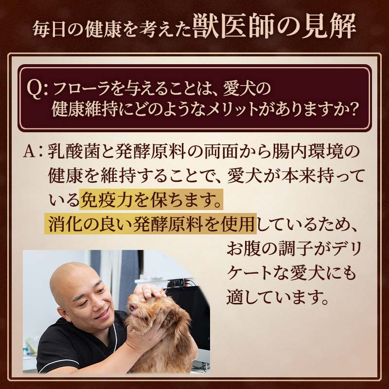 ペットパラダイス公式 ドッグフード 国産 お腹の健康に配慮した犬用総合栄養食 乳酸菌 おすすめ 高齢犬 シニア ドライフード リアルフード フローラ 定期購入 | ドックフード 発酵原料 アミノ酸 ビタミンB1 B2 全犬種用 ペットフード 小分け 犬用 ペット 腸内フローラ mini-marche-10036383 マザーガーデン&ペットパラダイス サンプル画像3