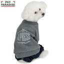 J.PRESS 犬 服 冬 ロゴ 裏起毛 ロンパース 小型犬 | ブランド カジュアル おしゃれ かっこいい ネイビー