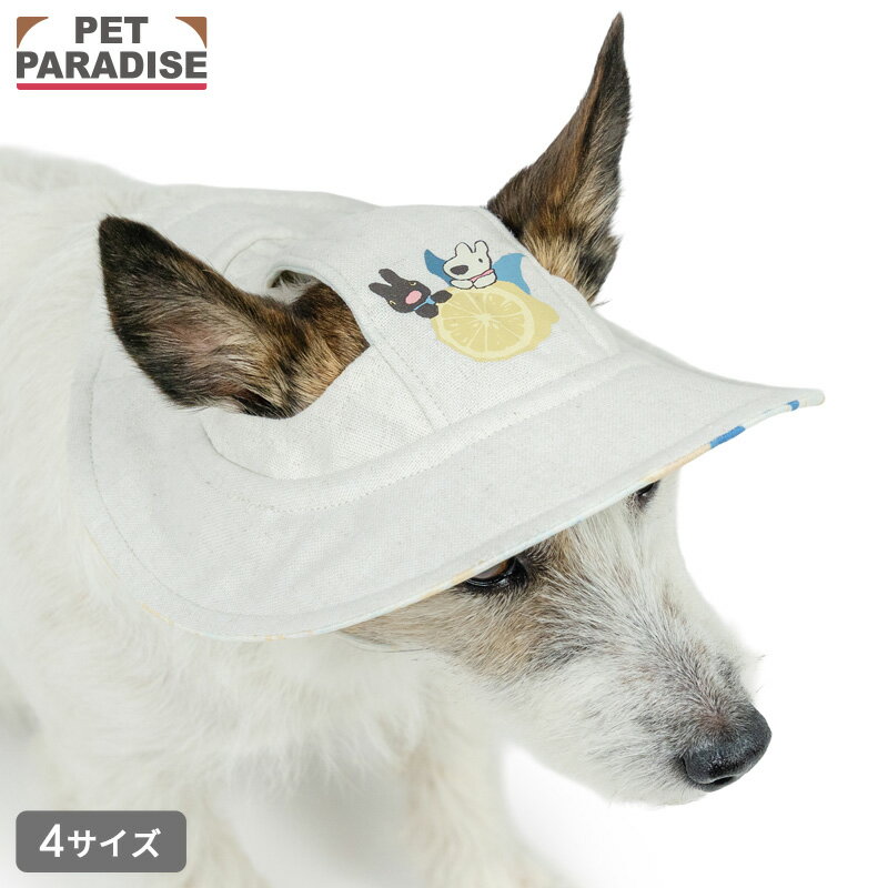 Rakuten - リサとガスパール 犬 服 夏 シトラス リネン 帽子 小型犬 中型犬 大型犬 | ベージュ レモン 遮熱 日よけ カジュアル スポーツ お散歩 おしゃれ かわいい かっこいい