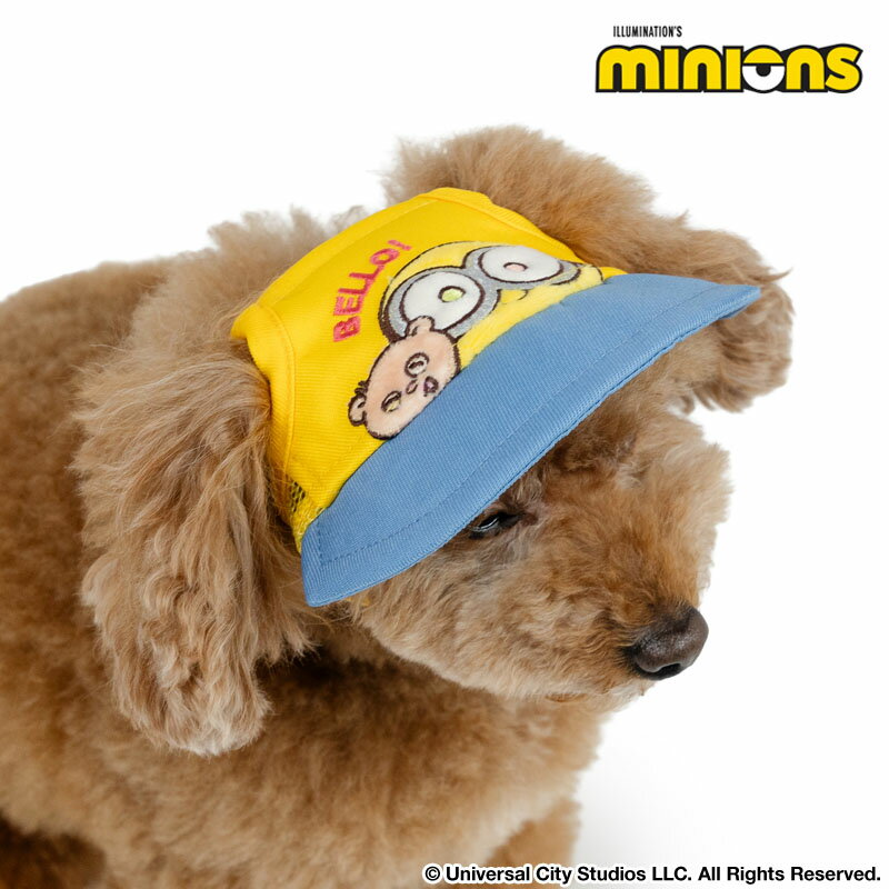 Rakuten - 【ペットパラダイス公式】 ミニオン ボブ ティム 犬 服 夏 キャップ 超小型犬 小型犬 | イエロー 遮熱 日よけ カジュアル スポーツ お散歩 おしゃれ かわいい かっこいい キャラクター