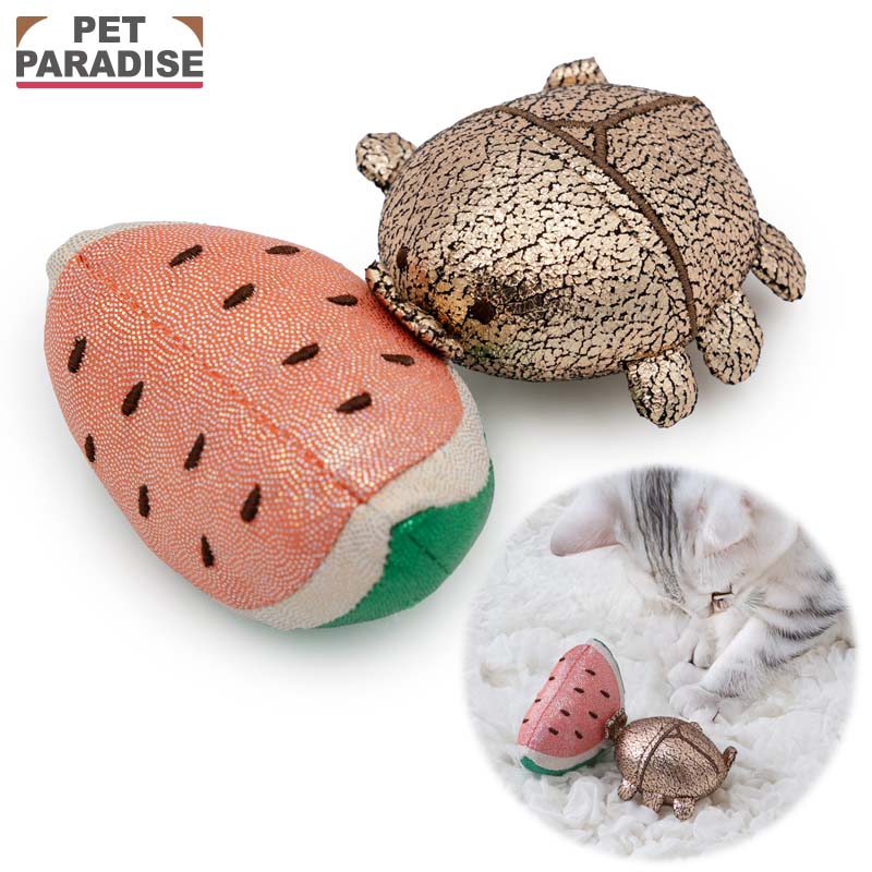 Other - 【ペットパラダイス公式】 猫 おもちゃ ぶるぶる トイ かぶと虫 | ブラウン カブトムシ すいか オモチャ 玩具 猫 かわいい おもしろ 運動不足 ストレス解消