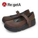 PT10倍開催!4日20時から6日23:59分まで!リゲッタ Re:getA RE-166 軽量 厚底 パンプス ストラップシューズ レディース 履きやすい 歩きやすい EVA