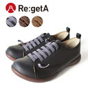 PT10倍開催!4日20時から6日23:59分まで!Re:getA -リゲッタ-R-074 ゴム紐 ドライビングシューズ 歩きやすい レディース グミインソール レースアップ 軽い