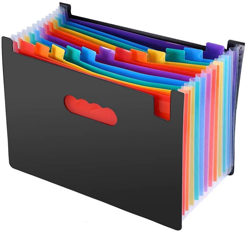A4ファイル収納BOX 12ポケット 書類ケース ドキュメントスタンド ファイルボックス 大容量 防 ...