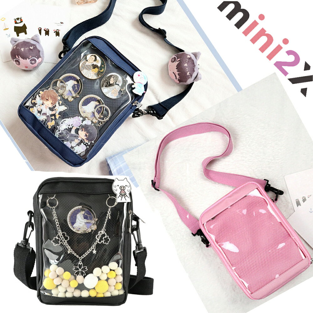 痛バ 痛バッグ バッグ スモール バッグ かわいい 見せバッグ ポーチ 缶バッジ 軽量 おしゃれ 女性 ショ..