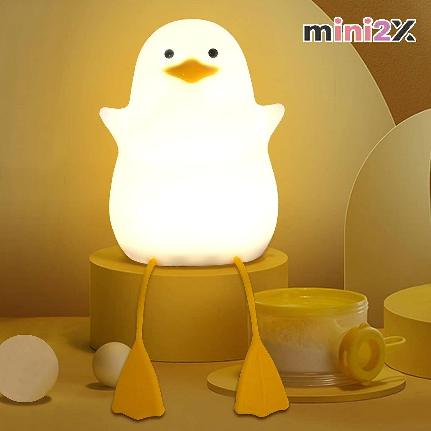 目に優しい ライト ベッド サイドランプ アヒル LED ライト 授乳 タイマー 設定 かわいい 調光 テーブ..