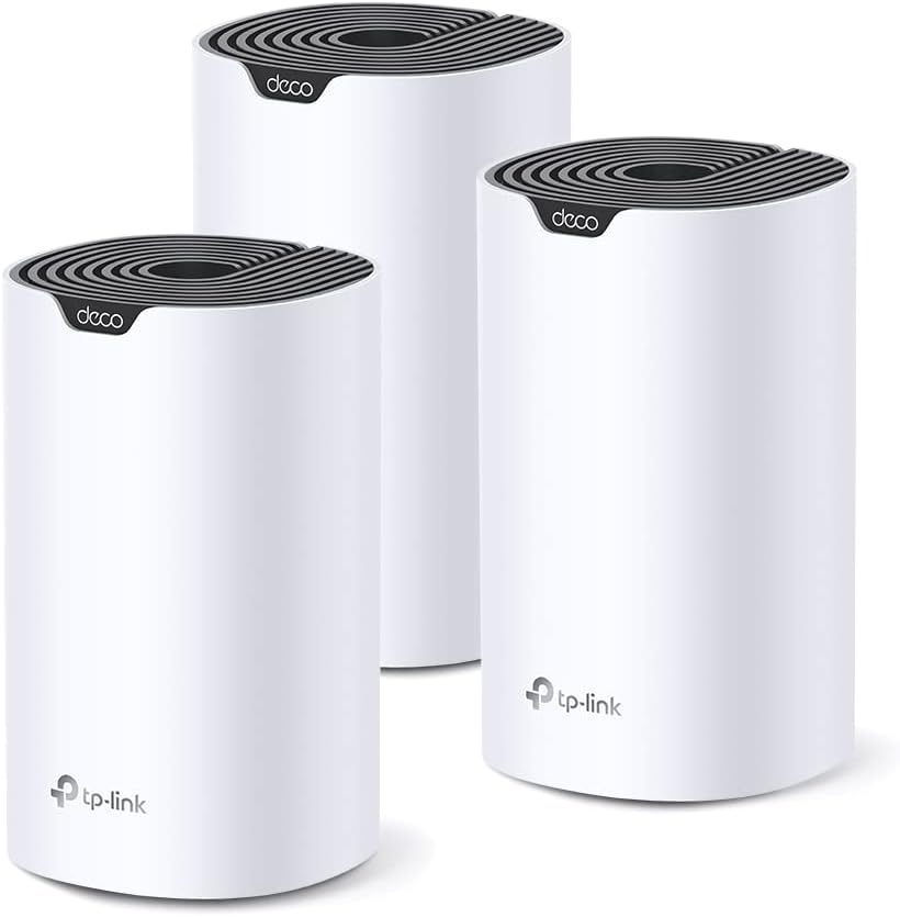 TP-Link メッシュ Wi-Fi システム 無線LAN AC1900 1300+600Mbps WiFi ルーター デュアルバンド 中継器 Deco S7/A 3ユニット ホワイト