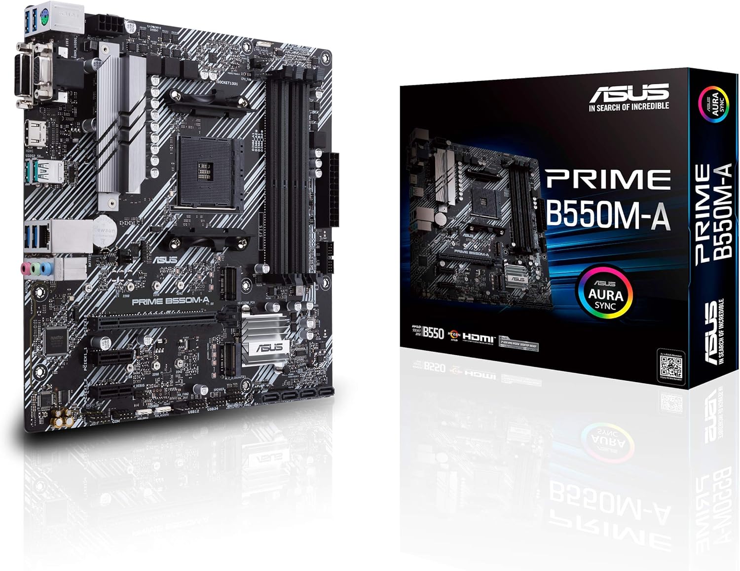 マザーボード マザボ ASUS エイスース AMD B550 搭載 AM4 対応 PRIME B550M-A MicroATX mATX 第3世代 Ryzen 5000 3000 シリーズ 適合 自作PC DIY 基盤 高耐久 高速 PCIe 4.0 M.2 内蔵 冷却 国内正規品 送料無料