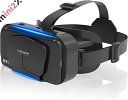 VRゴーグル オープンパネル設計 プラグアンドプレイ VR ヘッドセット 3D パノラマ 体験 1080P 超広角 120°視野角 スマホ 非球面光学レンズ 焦点 瞳孔距離 調節可能 装着感 良い メガネ 対応 通気性 軽量 4.7~6.5 iPhone android アイフォン アンドロイド などスマホ対応