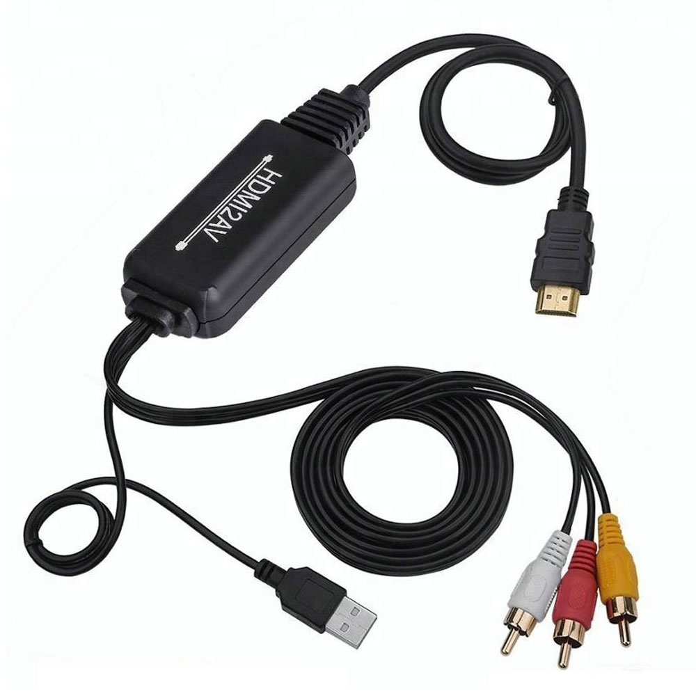 コンポジット 変換ケーブル 変換 アダプター 【 HDMI to RCA / AV 】 アナログ 1080P USB給電 HDMI入力 RCA出力 ALW-AV-2M USB 変換 ケーブル HDMI変換ケーブル USBケーブル パソコン ゲーム 便利 使いやすい 頑丈 安定 高品質 (※USB-ACアダプターは付属しておりません。)