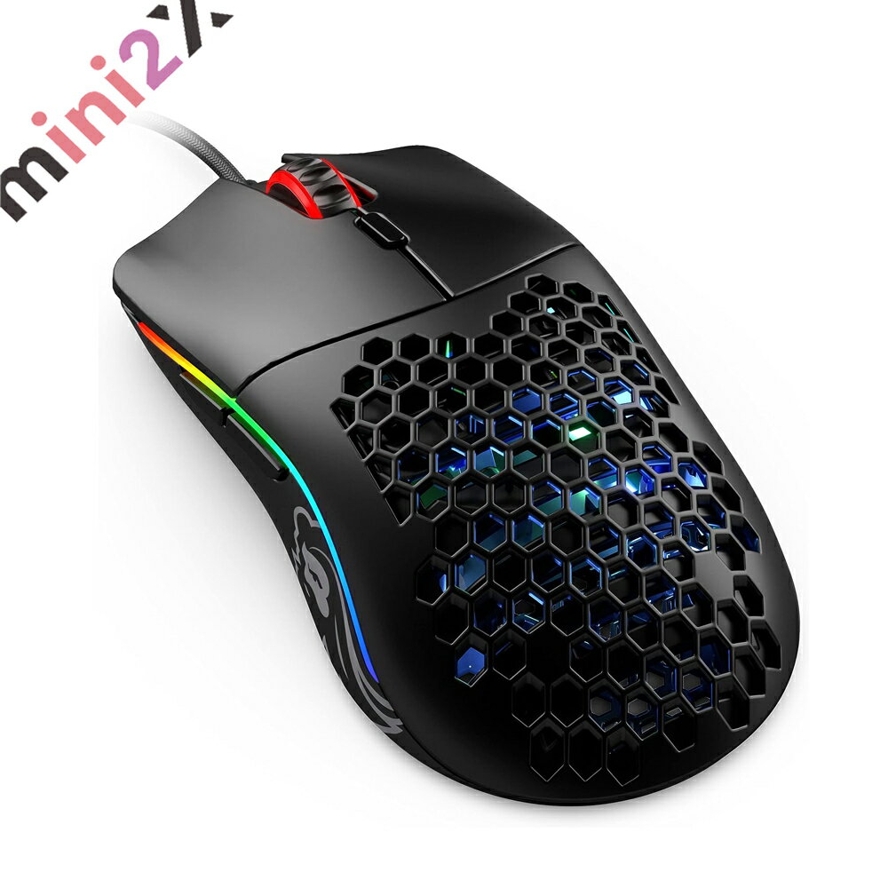 Glorious グロリアス モデルo ゲームマウス USB 有線 マウス 軽量 RGB プログラムボタン ハニカム USB Gaming mouse (58g) ゲーミング 6 段階 DPI 低遅延 高速 プロゲーマー ゲームマウス 有線マウス フォートナイト 2000万回の耐久性を誇るオムロン製スイッチ