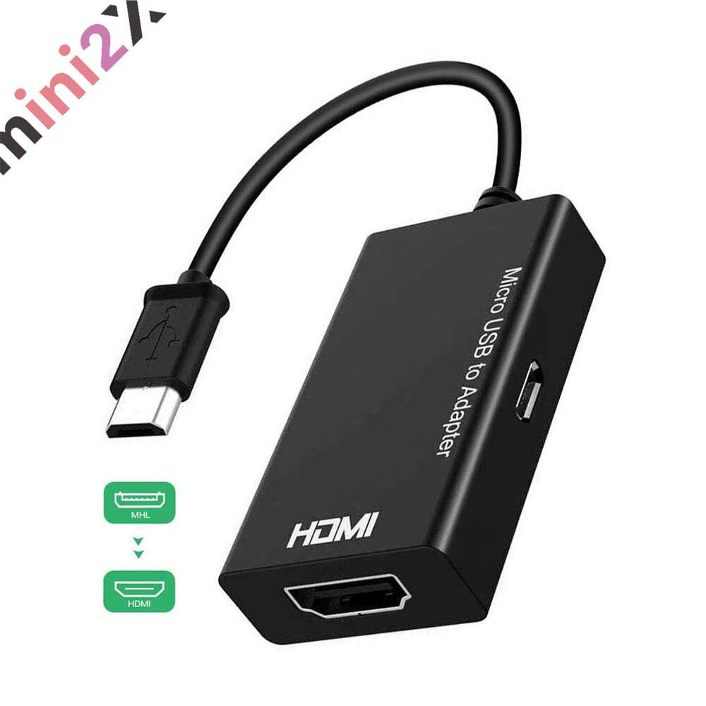 MHL HDMI 変換 アダプタ Micro USB to HDMI 変換 ケーブル テレビ モニター 映像伝送 テレビ 出力 youtube アンドロイド android スマホ スマートフォン スマートホン　高解像度映像出力 MHL対応のスマートフォン（ エクスぺリア Xperia ファーウェイ TORQUE )