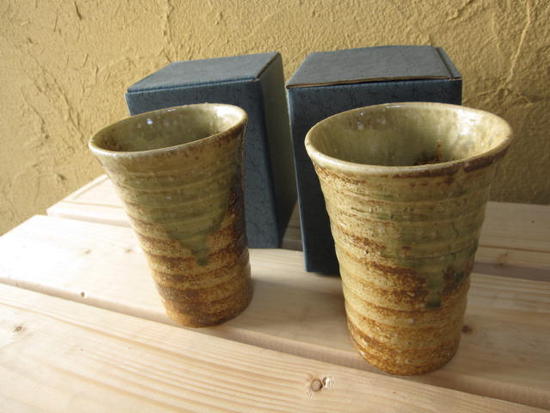 【信楽ビアーカップ】 【ギフト】 陶器ペアーコップの紹介画像3
