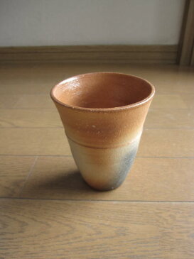 【信楽カップ】 【ギフト】炎フリーカップ信楽焼き