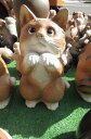 置物ネコ信楽焼き 幸福まねき 猫です。