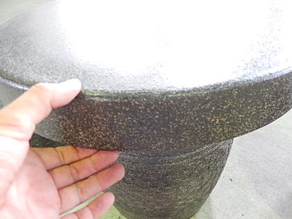 信楽テーブル窯肌陶器テーブルセット