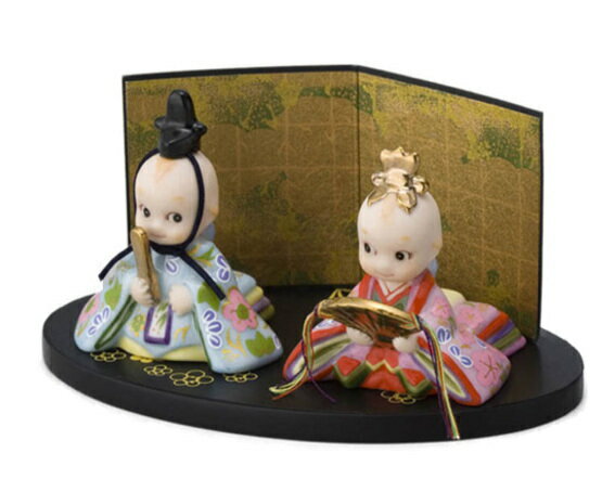 3月【ひなまつり】キューピー　お雛様ペアかざり　ひな祭り人形雛人形