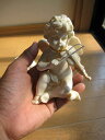幸せ奏でる二人の天使 ミニ天使の置物