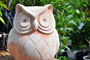 テラコッタ ミミズクテラコッタのミミズクお庭や玄関先に。プレゼントにもどうぞ。