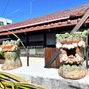 信楽焼シーサー　魔除け　沖縄の守り神獅子　2つセット置物　変わった置物玄関先やお庭、お部屋にも置けます。プレゼントにもぴったりです。