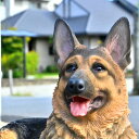 2025年のかっこい番犬ジャーマンシェパード いぬ 犬の置物警察犬 災害救助犬 置物 凛々しい置物リアル 大型犬 番犬 護衛犬 ベルお庭や玄関先に置くとgood!