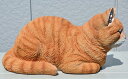 香箱ねこ　猫　香箱座り　きなこちゃん置物　可愛い置物　キャットネコの置物　リアル猫　ほっこりお庭や玄関に飾るとかわいいです。プレゼントにもどうぞ。 3