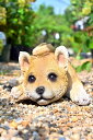 柴犬 茶柴 つむぎちゃん置物 かわいい置物 犬の置物お庭や玄関に飾るとgood!本物のような置物