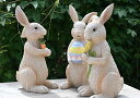 うさぎ 3個セット置物 かわいい置物 うさぎの置物バニーラビットイースターお庭や玄関に飾っても、お部屋のインテリアとしてもおすすめです。一つずつでも、かわいいです。