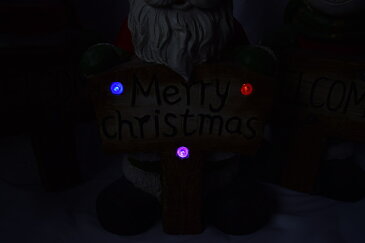 【賑やかなクリスマス】オーナメント イルミネーション 電飾 飾り 置物 クリスマス 玄関 音楽 かわいい Merry christmas Welcome セット