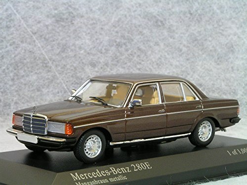 ミニチャンプス ミニカー 1/43 スケールメルセデス ベンツ 280E ( W123 ) ブラウン メタリック