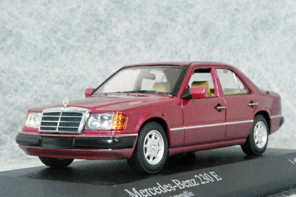 ミニチャンプス ミニカー 1/43 スケールメルセデス ベンツ 230E ( W124 ) 1990年 アルマンダイン メタリック